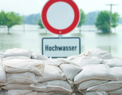 Hochwasser Starkregen Starkregen Smart City Konzept